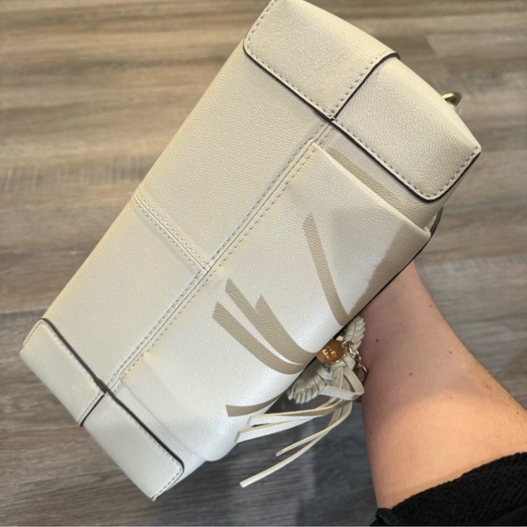 See By Chloe Joan Small Hobo Leather Handbag Cement Beige - Picture 11 of 16